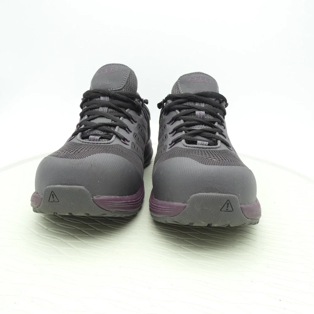 Keen Utility Vista Energy Women US 9.5 M Work Shoes Magnet Prune Purple Sneakers
